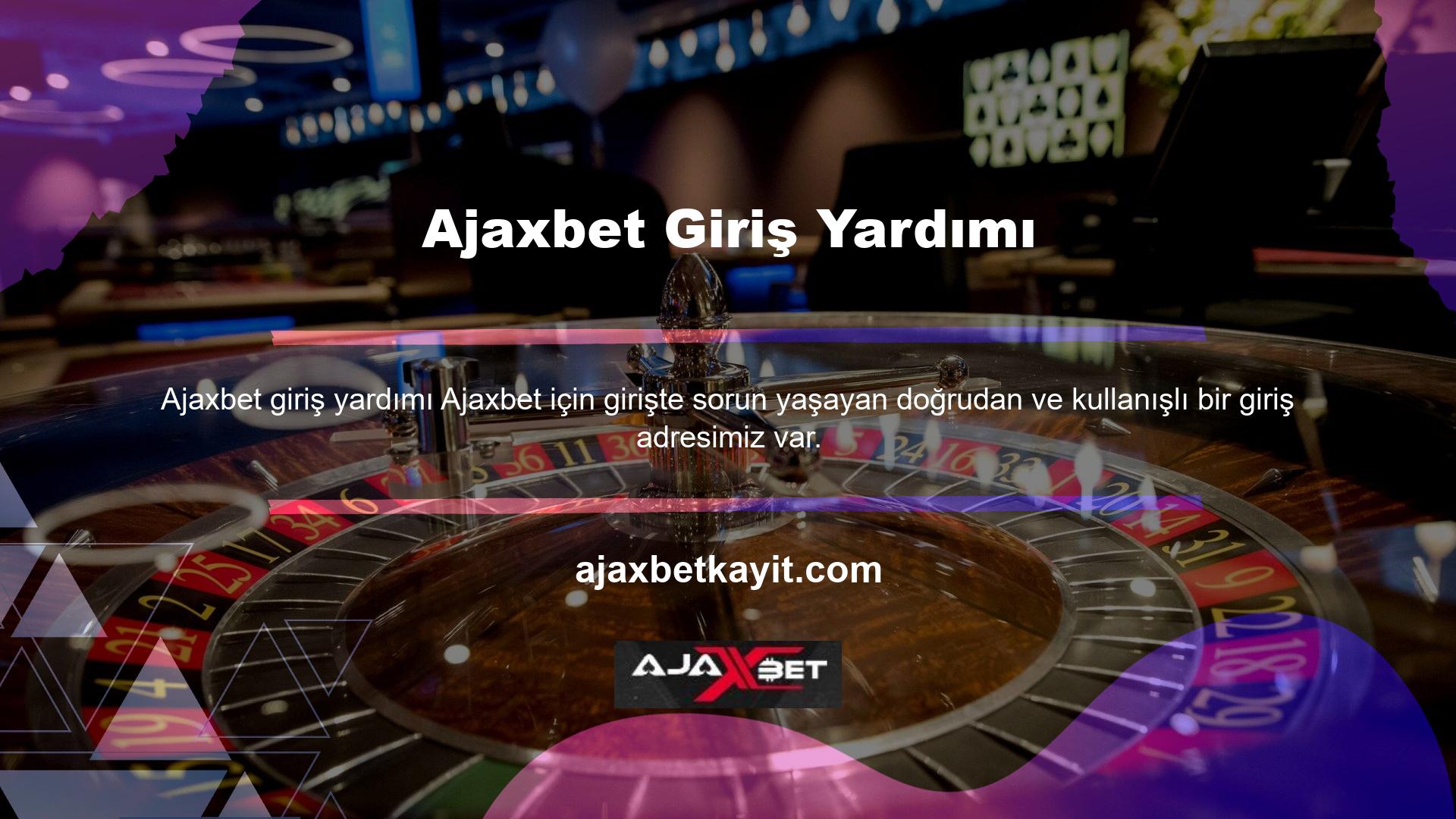 Com ve geçerli bir Ajaxbet şifresi her zaman Ajaxbet Bu adrese güvenli bir şekilde ulaşabilirsiniz